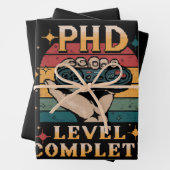 PhD-niveau Complete Afstuderen Doctorate Gaming Inpakpapier Vel (In situ)