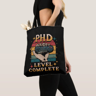 PhD-niveau voltooid afstuderen doctoraat gamen Draagtas