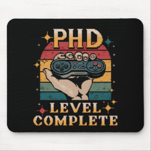 PhD-niveau Voltooid Afstuderen Doctoraten Gamen Muismat
