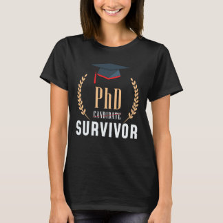 PhD PhD Titel Dissertation Student Voltooiing T-shirt