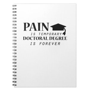 Phd-pijn is tijdelijk studente notitieboek
