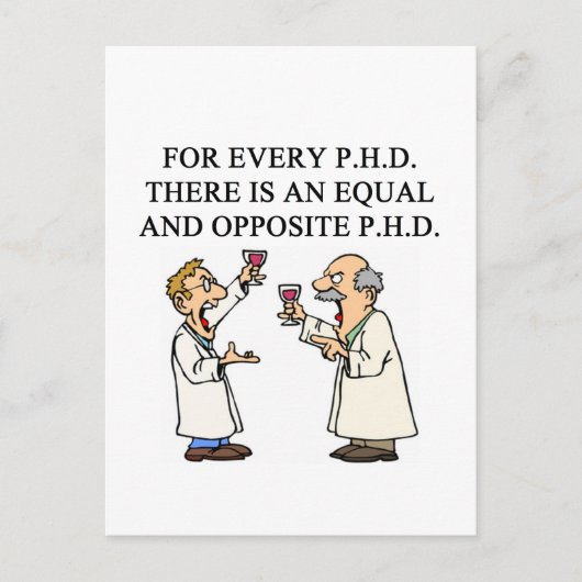 PHD-proverb Briefkaart (Voorkant)