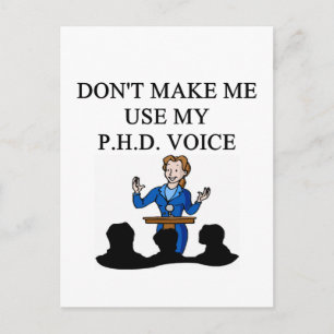 PHD-stem Briefkaart