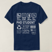 Phd Student 5 T-shirt (Design voorkant)