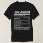 Phd Student Nutritional and Undenable Factors Gif T-shirt (Design voorkant)