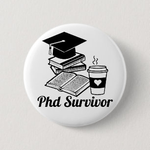 PhD Survivor Ronde Button 5,7 Cm