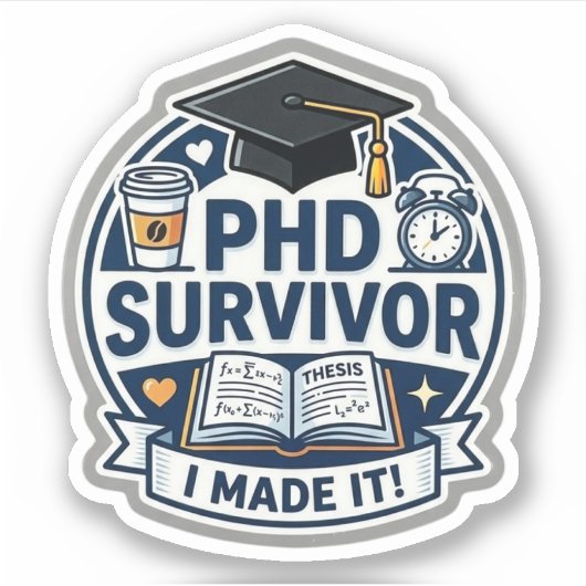Phd Survivor Sticker (Devant)
