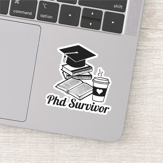 PhD Survivor Sticker (Detail)
