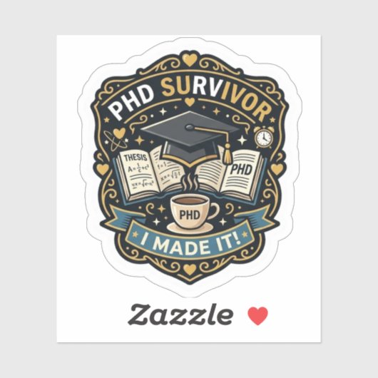 Phd Survivor Sticker (Feuille)