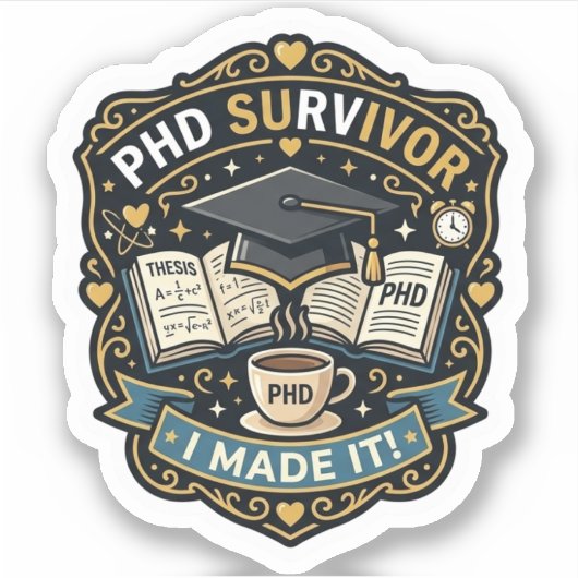 Phd Survivor Sticker (Devant)