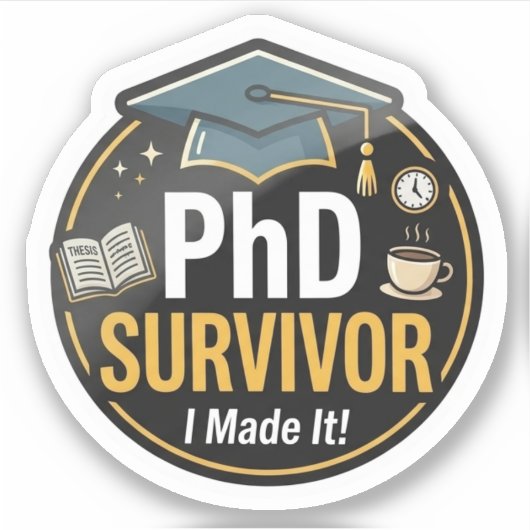 Phd Survivor Sticker (Devant)
