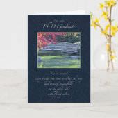 Phd van gelukwensen Gediplomeerde Kaart (Gele Bloem)