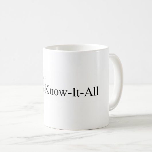 PhD Vrouwen afstuderen, Dr. Know-it-All Mok (Voorkant rechts)