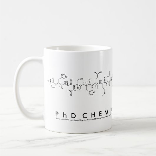PhDChemicalEngineer nom de peptide mug (Gauche)