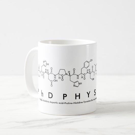 PhDPhysicist peptide expression mug (Devant gauche)