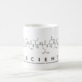 PhDScientist, phrase de peptide mug (Centre)