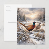 Pheasant  aankondigingskaart (Voorkant / Achterkant)