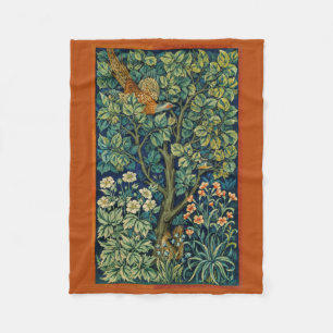 Pheasant Bird in a Tree (door William Morris) Fleece Deken
