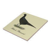 Pheasant Black Hen Tegeltje (Zijkant)