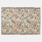 Pheasant Folk Art Jetez une couverture Automne Déc (Devant)