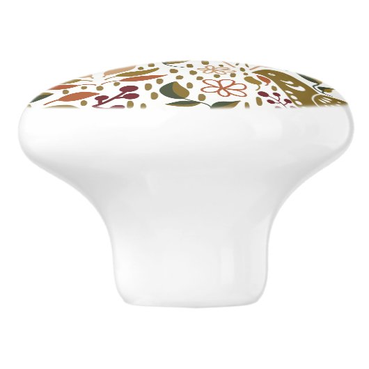 Pheasant Folk Art Knop trekt | Rustieke hardware (Zijkant)
