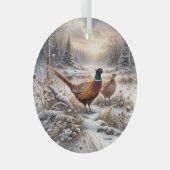 Pheasant glas ornament (Voorkant Rechts)