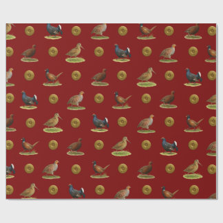 Pheasant, Grouse, Partridge,Christmas Gift wrap Cadeaupapier