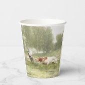 Pheasant Hunting met Pointer Papieren Bekers (Achterkant)