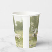 Pheasant Hunting met Pointer Papieren Bekers (Rechts)