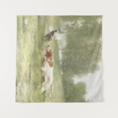 Pheasant Hunting met Pointer Wandkleed (Voorkant (horizontaal))