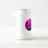 Pheasant Hunting Upland Bird Hunter Dog Vaporwave Bierpul (Voorkant links)