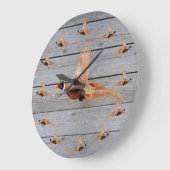 Pheasant Hunting Wall Décor Grote Klok (Hoek)