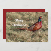 Pheasant-kerstfoto Feestdagenkaart (Voorkant / Achterkant)