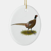 Pheasant Rooster Keramisch Ornament (Rechts)