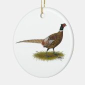 Pheasant Rooster Keramisch Ornament (Links)
