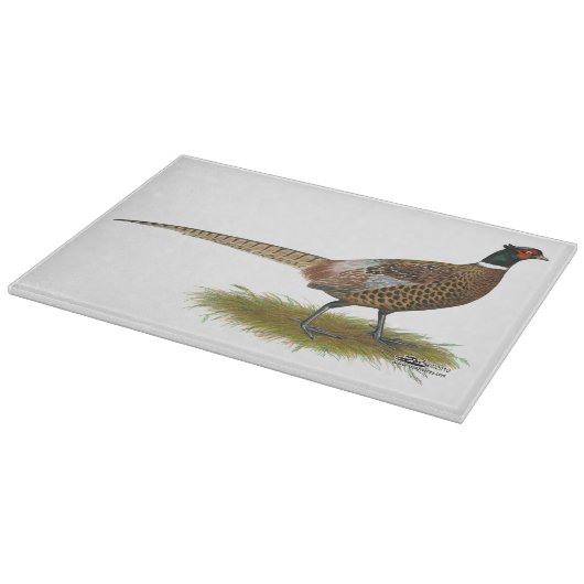 Pheasant Rooster Snijplank (Hoek)