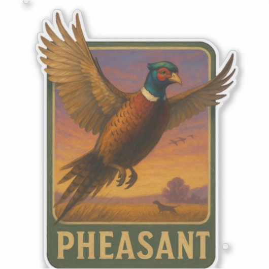 Pheasant Sticker (Voorkant)