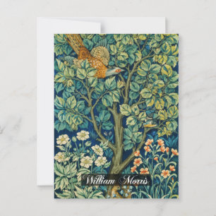 Pheasant Tapestry beroemd gemaakt door William Mor Briefkaart