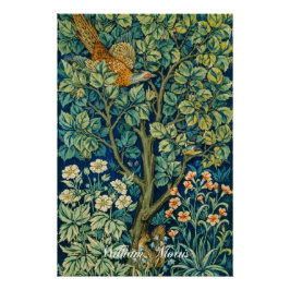 Pheasant Tapestry beroemd gemaakt door William Mor Perfect Poster