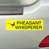 PHEASANTE WISKER BUMPERSTICKER (Op auto)