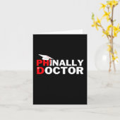 PHeindelijk een Doctor PhD Afstuderen Student Afst Kaart (Gele Bloem)