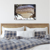 Phellinus igniarius Mushroom Canvas Afdrukken (Insitu (Slaapkamer))