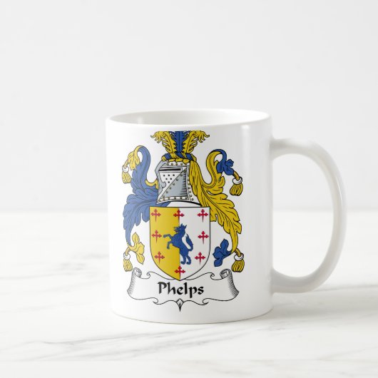 Phelps Family Crest Koffiemok (Rechts)