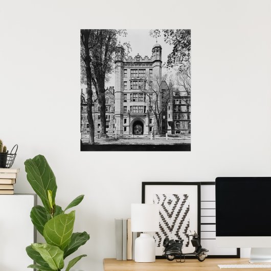 Phelps Hall en Gateway (Yale University) Poster (Thuiskantoor)