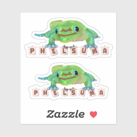 Phelsuma (voor je het weet) sticker (Vel)