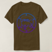Phenex Sigil transformeert je leven blauw verloop T-shirt (Design voorkant)