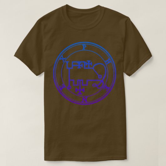 Phenex Sigil transformeert je leven blauw verloop T-shirt (Design voorkant)