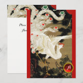 PHÉNIX AMOUREUX VOLANT, Plumes, Invitation de mari (Devant / Derrière)