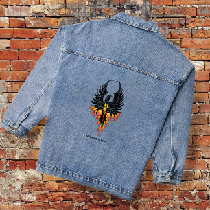 Phénix Ardente Oiseau de Feu Tribal Noir Flammes