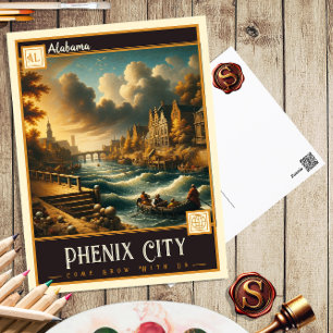 Phenix City, Alabama    Briefkaart